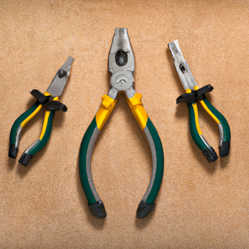 Durable jewelry tools set including pliers and flush cutter